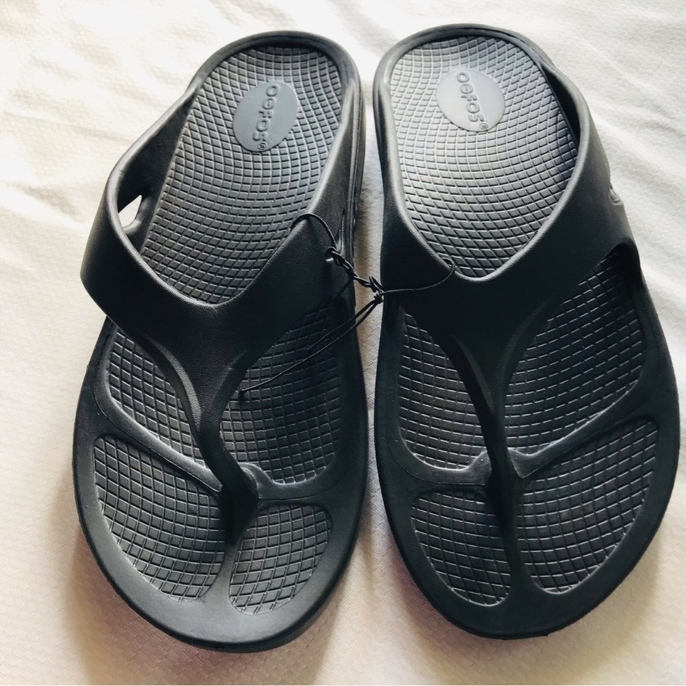 OOFOS Black Comfort‎ Sandals